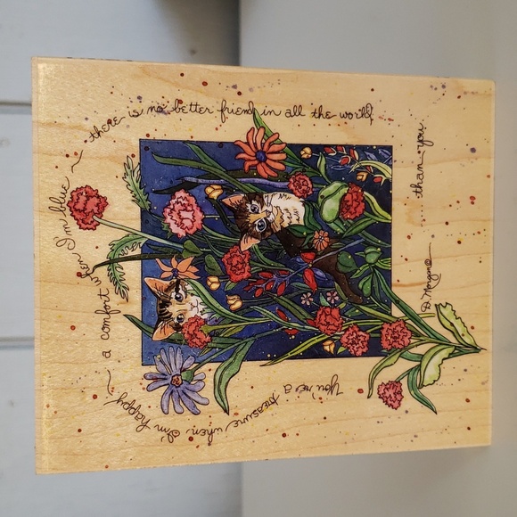 Large Cat Stamp D Morgan #90050 You're a Treasure Stamps Happen Inc - Picture 12 of 12